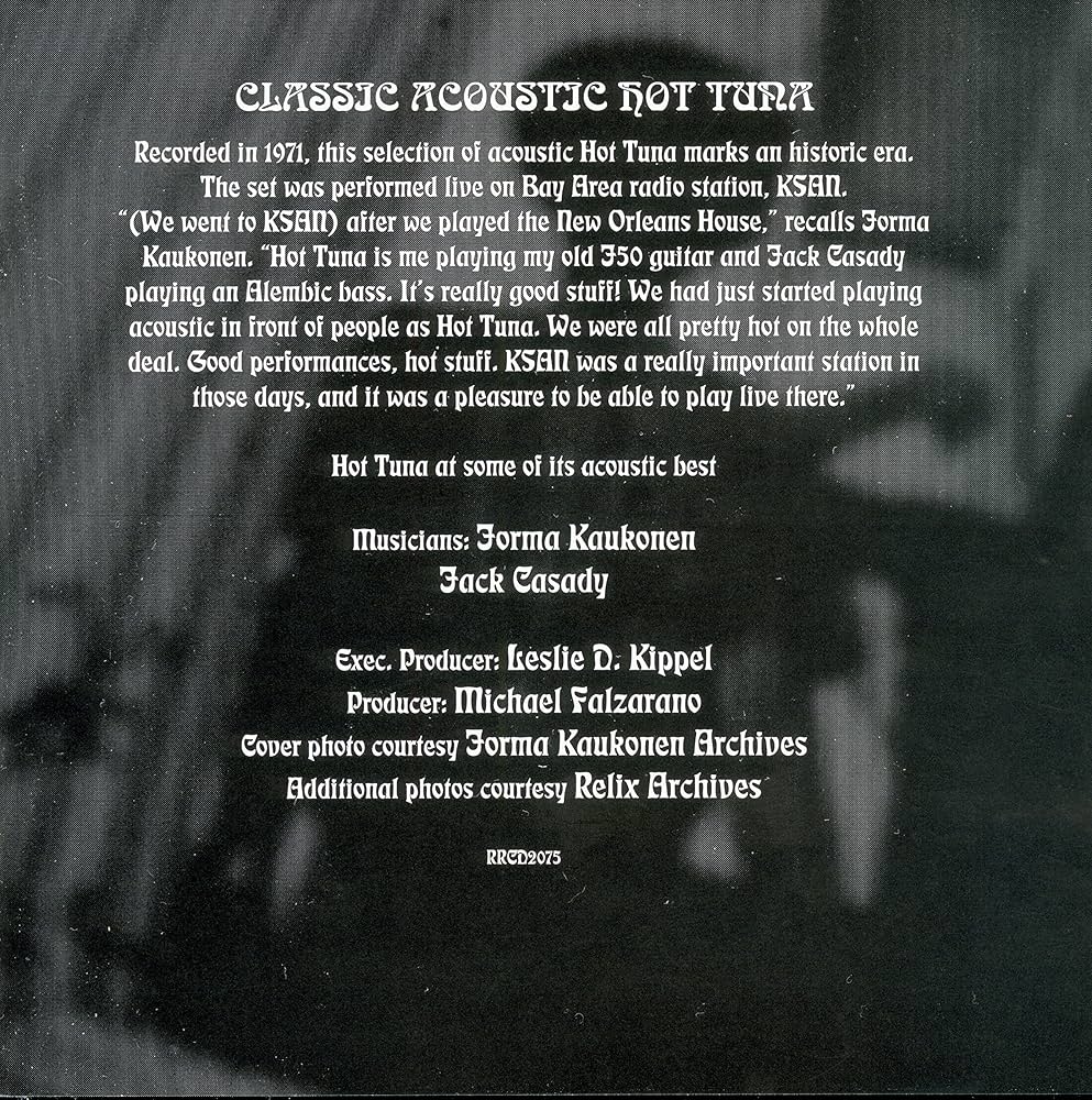 Amazon.co.jp: Classic Hot Tuna Acoustic: ミュージック